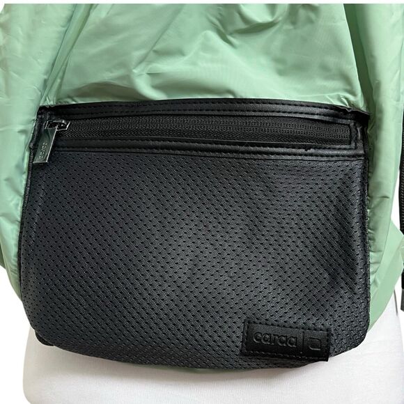 Caraa Backpack OS Green Drawstring Cinch Packable Travel Pouch - Picture 8 of 8